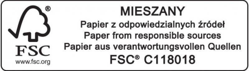 TECZKA Z GUMKĄ A4 DONAU LIFE POMARAŃCZOWA KARTON 500 G/M²