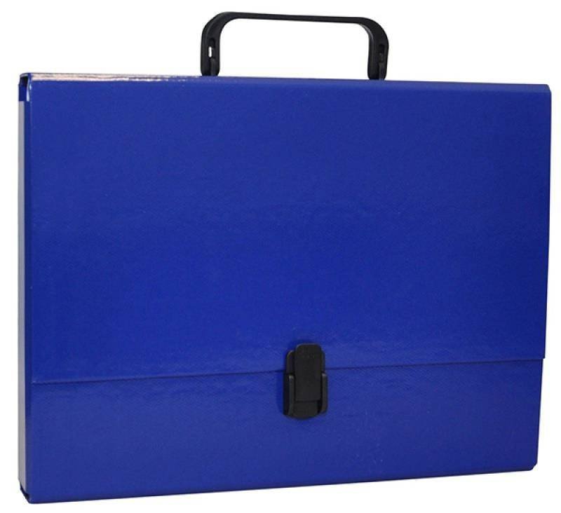 TECZKA Z RĄCZKĄ A4 OFFICE PRODUCTS GRANATOWA TEKTURA POWLEKANA PP 50MM