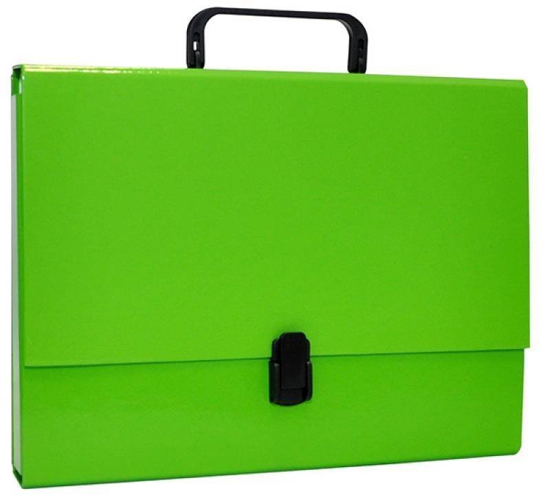 TECZKA Z RĄCZKĄ A4 OFFICE PRODUCTS JASNOZIELONA TEKTURA POWLEKANA PP 50MM