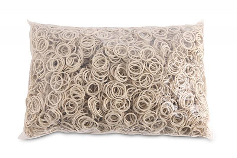GUMKI RECEPTURKI OFFICE PRODUCTS 20MM 1,5X1,5MM 60% BIAŁE 1KG