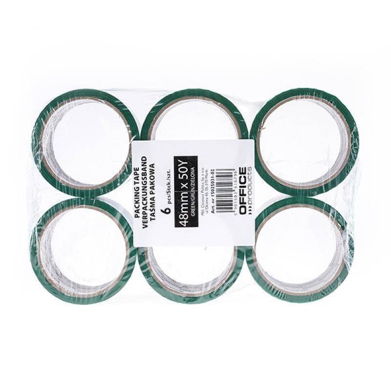 TAŚMA PAKOWA 48MMX50YD OFFICE PRODUCTS ZIELONA 36MIC