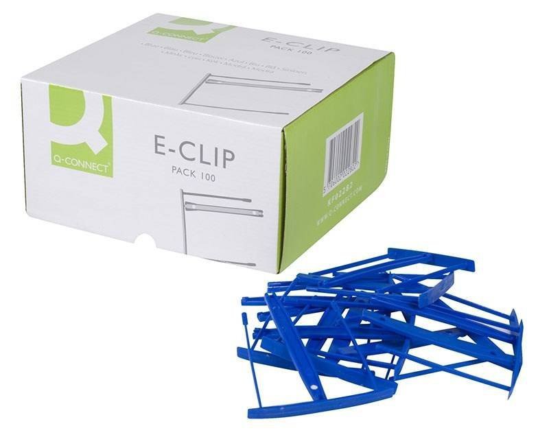 KLIPS ARCHIWIZACYJNY Q-CONNECT E-CLIP NIEBIESKI
