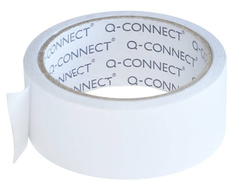 TAŚMA DWUSTRONNA 38MMX10M Q-CONNECT TRANSPARENTNA