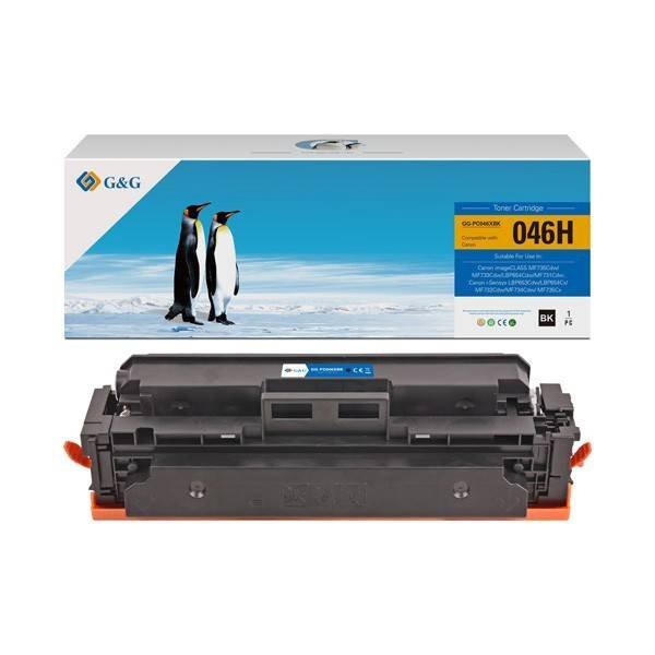 G&G KOMPATYBILNY TONER Z 046HBK, BLACK, 6300S, NT-PC046XBK, HIGH CAPACITY, DLA CANON LBP654CX, 653CDW, MFP735CX, 634CDW, 632CDW,