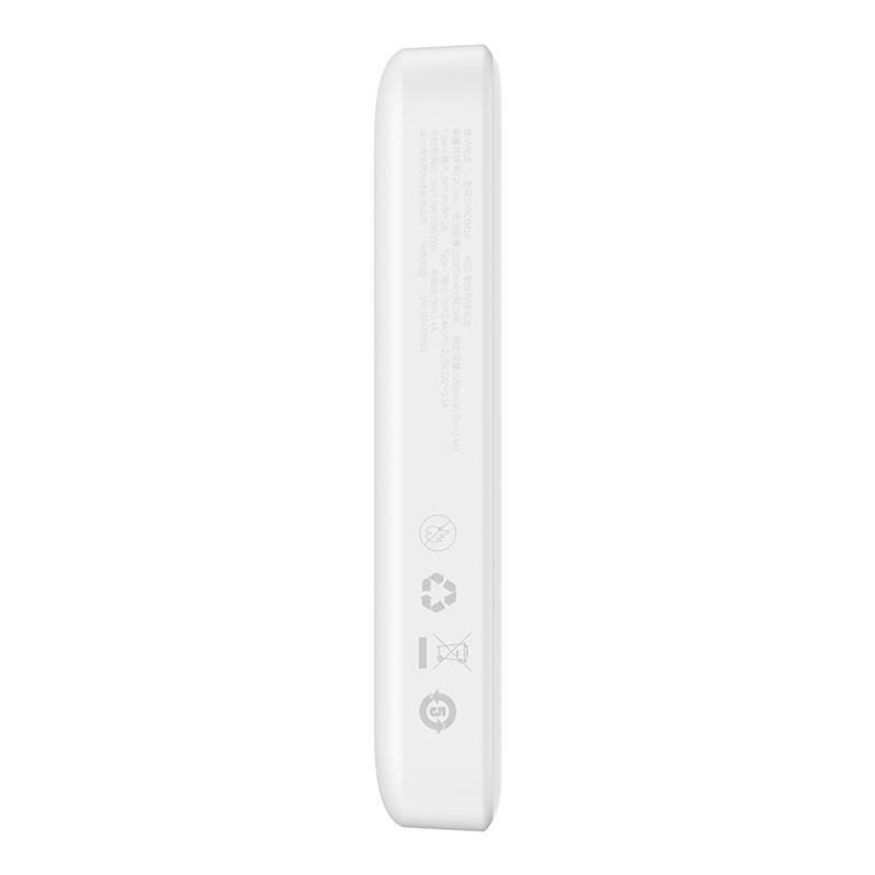 Powerbank magnetyczny Baseus Magnetic Mini 10000mAh, USB-C 20W MagSafe (biały)