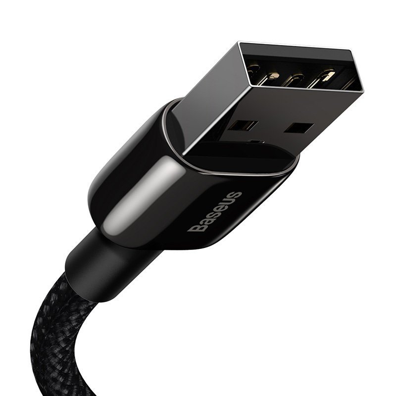 Kabel USB do Lightning Baseus Tungsten Gold, 2.4A, 2m (czarny)