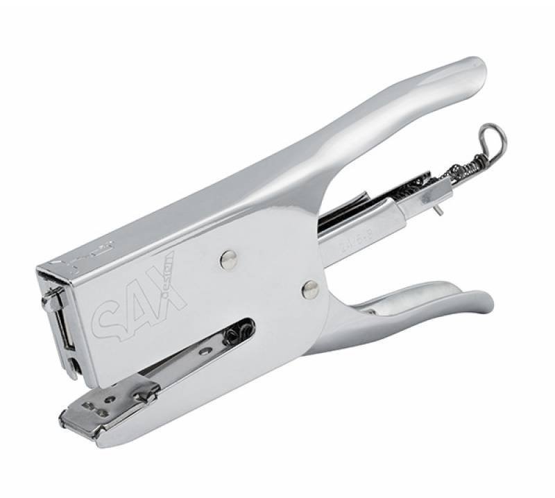 ZSZYWACZ NOŻYCOWY METALOWY SAX DESIGN 630 SREBRNY 40 KART
