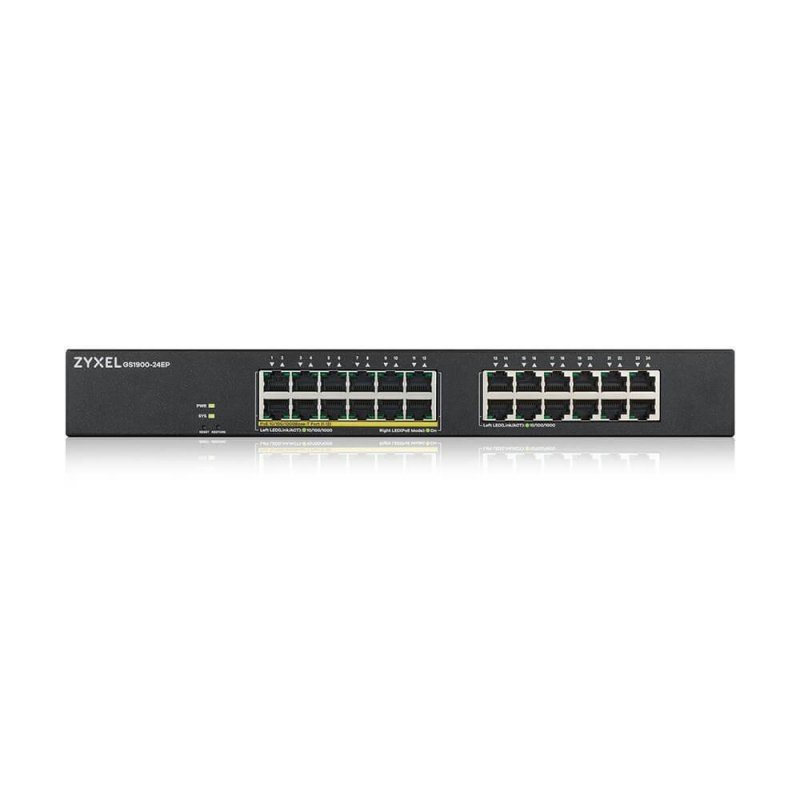ZYXEL PRZEŁĄCZNIK GS1900-24EP-EU0101F 24XGBE L2 12XPOE RACK 130W