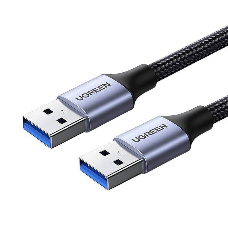 KABEL USB3.0, USB-A MĘSKI DO USB-A MĘSKI, UGREEN US373 2A, 0,5M (CZARNY)