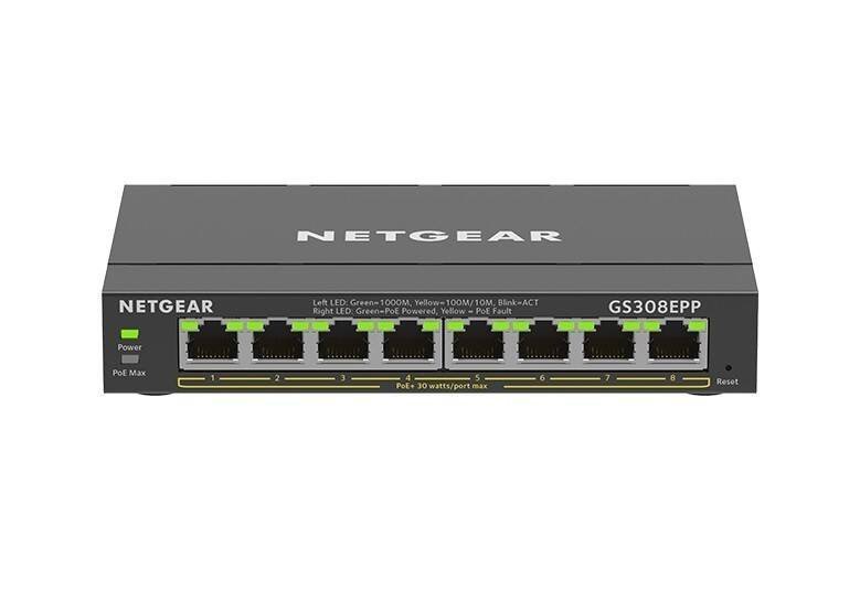 NETGEAR PRZEŁĄCZNIK SWITCH GS308EPP 8XGE POE+