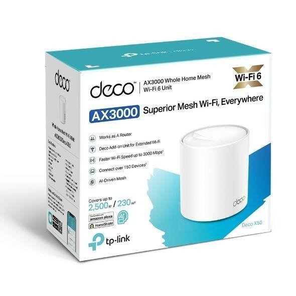 TP-LINK ROUTER DECO X50 (1-PACK) AX3000