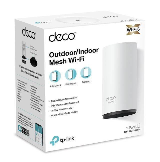 TP-LINK SYSTEM WIFI AX3000 X50-OUTDOOR(1-PAK)