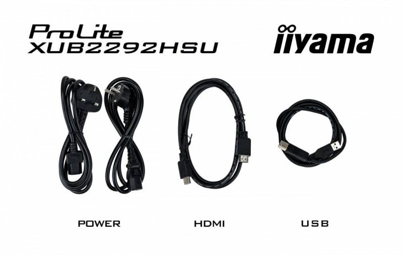 IIYAMA MONITOR 21.5 CALA XUB2292HSU-B6 IPS,100HZ,FREESYNC,PIVOT,0.4MS,HDMI, DP,4XUSB(3.2),2X2W,HAS(150MM)
