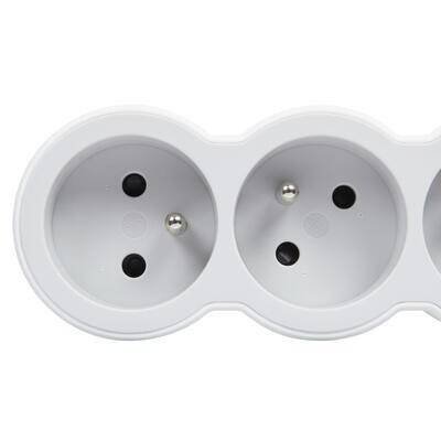 LEGRAND PRZEDŁUŻACZ STANDARD 3X2P+Z 3M BIAŁO-SZARY