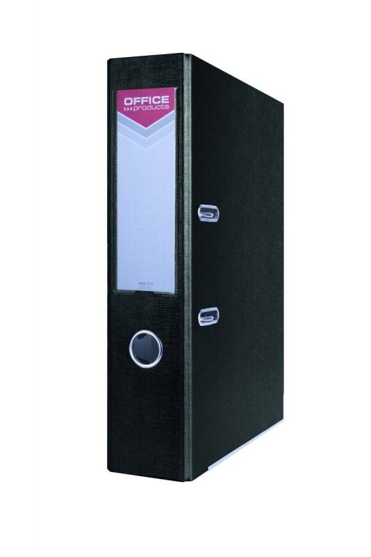 SEGREGATOR A4 PP OFFICE PRODUCTS OFFICER-10 Z SZYNĄ 75MM CZARNY