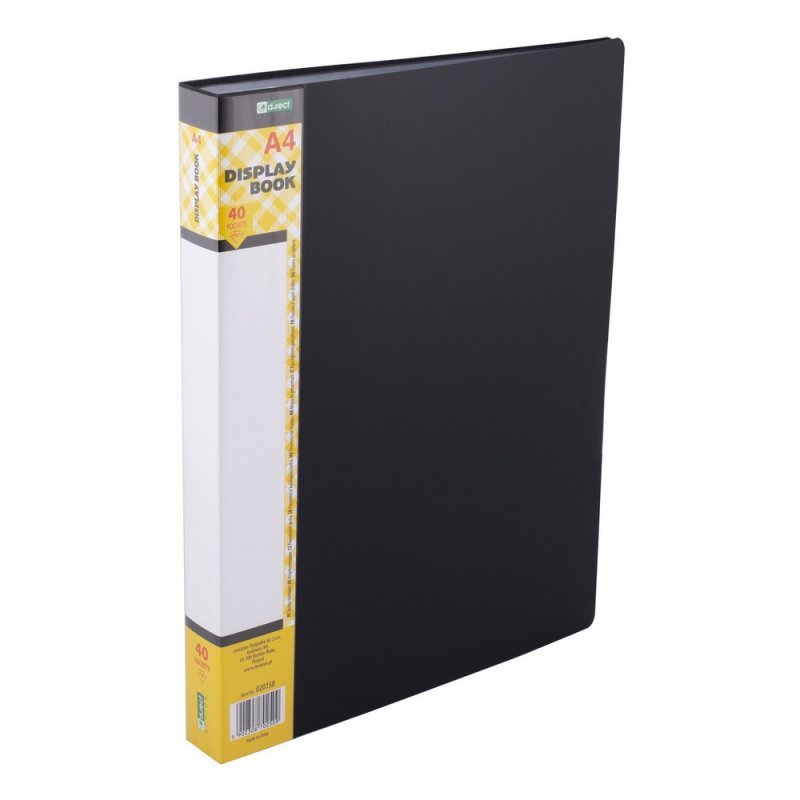 ALBUM OFERTOWY A4 D.RECT CZARNY 40 KOSZULEK