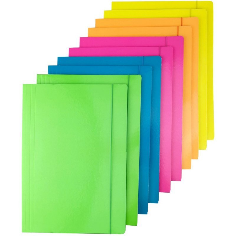 TECZKA Z GUMKĄ D.RECT MIX KOLORÓW FLUO 350G 10SZT(5X2SZT)
