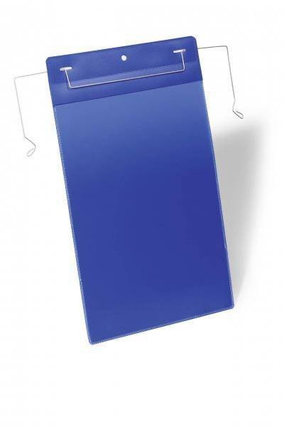 KIESZEŃ MAGAZYNOWA PIONOWA Z UCHWYTAMI Z DRUTU A4 DURABLE 175307 NIEBIESKA 50SZT