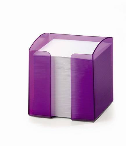 POJEMNIK Z KARTECZKAMI 90X90MM DURABLE TREND 1701682992 PRZEZROCZYSTY FIOLETOWY 800 KARTECZEK