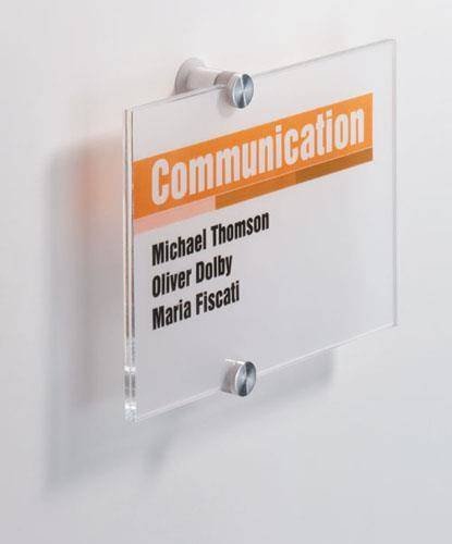 TABLICZKA INFORMACYJNA 210X148MM DURABLE CRYSTAL SIGN 482319 AKRYLOWA
