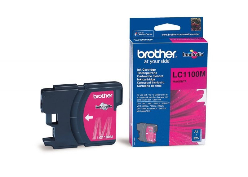 TUSZ ORYGINALNY BROTHER LC1100M MAGENTA 325 STRON