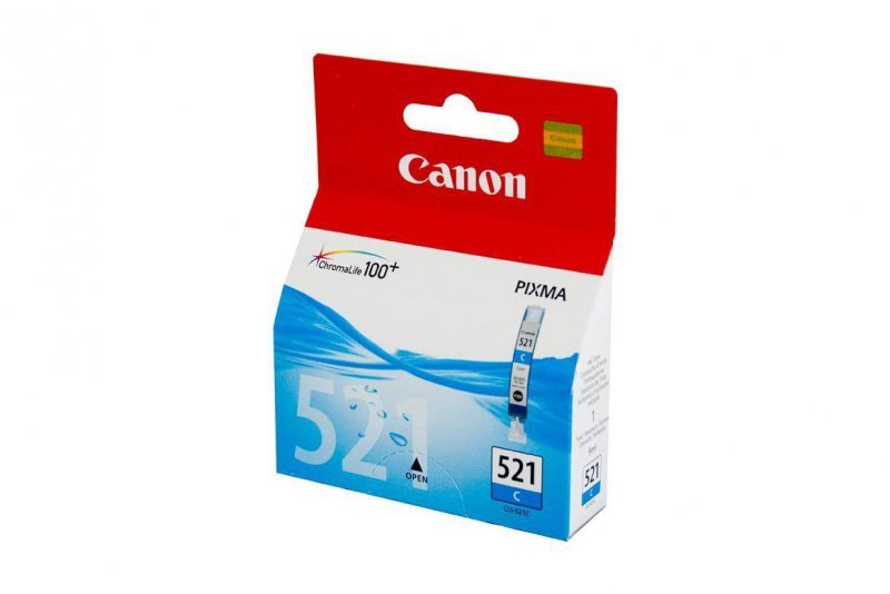 TUSZ ORYGINALNY CANON CLI521C 2934B001 CYAN 9 ML