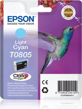 TUSZ ORYGINALNY EPSON T0805 C13T08054011 LIGHT CYAN 7,4 ML