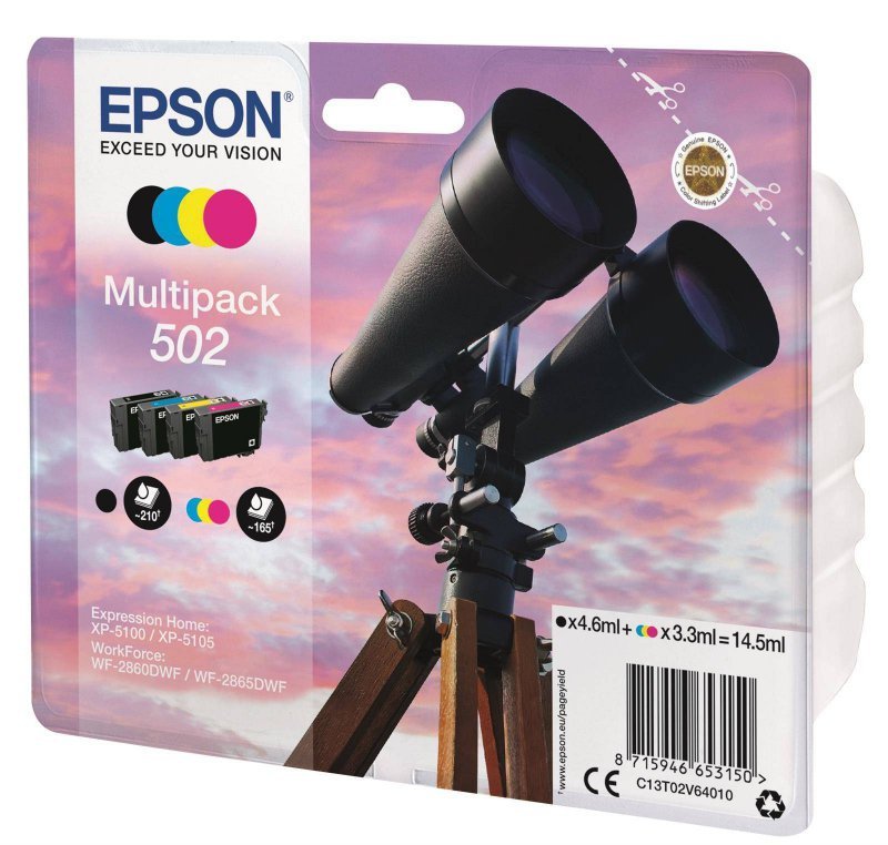 TUSZ ORYGINALNY EPSON T02V64010 C13T02V64010 CMYK 14,5 STRON