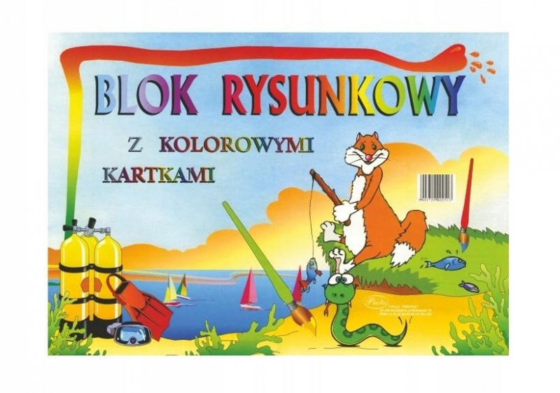 BLOK RYSUNKOWY A3 - KOLOROWE KARTKI