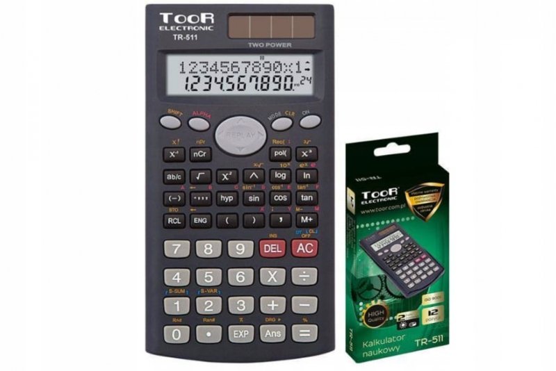 KALKULATOR NAUKOWY TOOR TR-511 solar+bateria 12poz