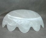 Klosz szklany duży 40cm do żyrandoli,lamp,E27