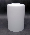 Klosz szklany walec biały E27 do lamp, żyrandoli