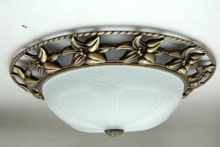 Plafon klasyczny patyna 37cm, lampa sufitowa