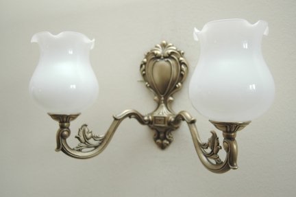 Kinkiet mosiężny,lampa ścienna z mosiądzu