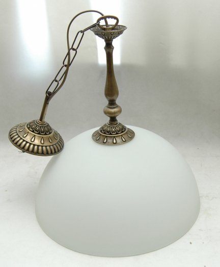 Lampa wisząca pojedyncza patyna, żyrandol