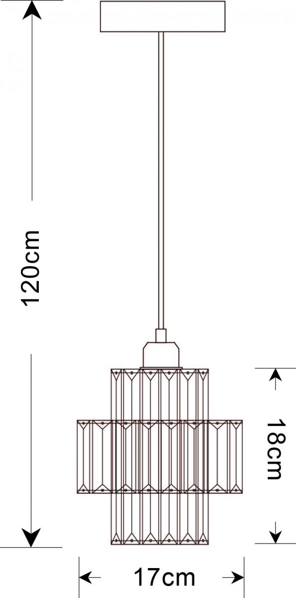 RABATY Targa - lampa wisząca chrom 345301-06 (od 5% rabatu w koszyku)