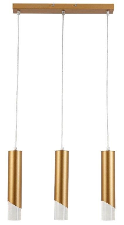 RABATY - Hardin - lampa wisząca 3 płomienna złoty mat. 342303-09 (od 10 % rabatu w koszyku)