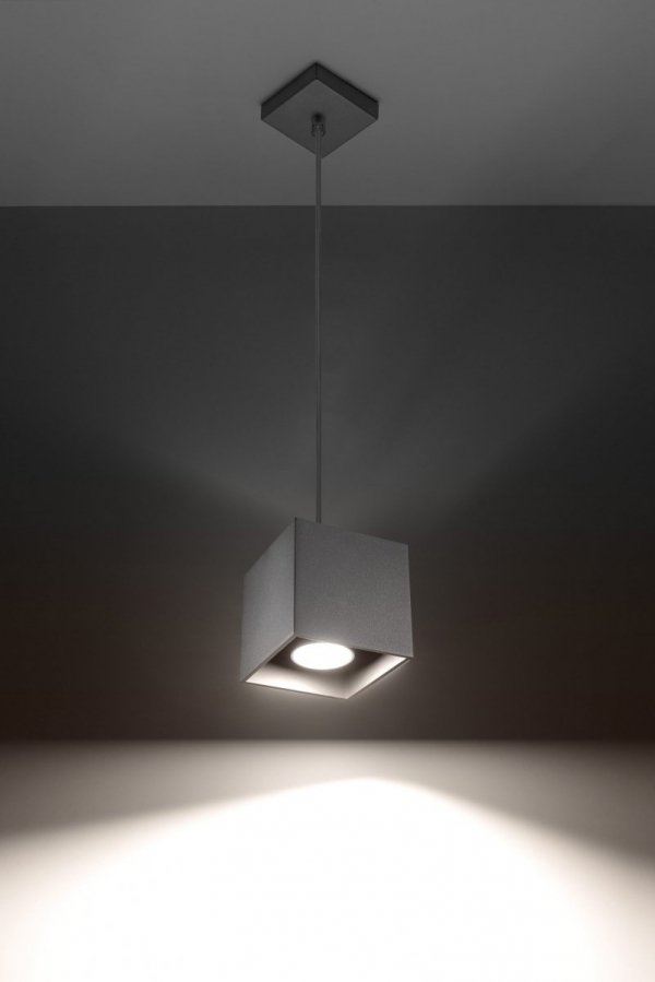 Lamp wisząca QUAD 1 Szary SL.0061 Sollux