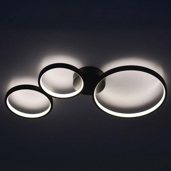 Lampa sufitowa LED FLAMENCO 33W czarna 331014 Sanico Goldlux