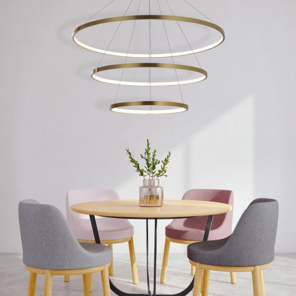 Lampa wisząca LED LEA 3 złota 330031 Sanico Goldlux