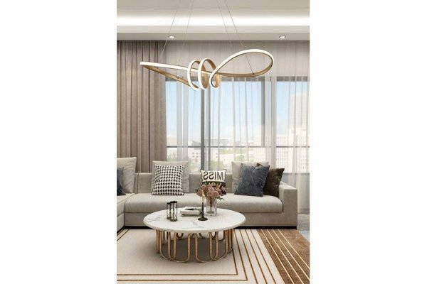 RABATY - Canbera lampa wisząca LED złoty malowany 338901-09 (od 15% rabatu w koszyku)