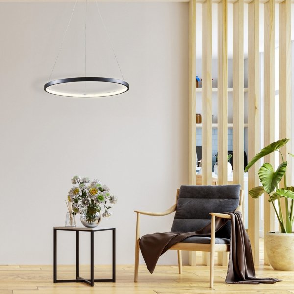 Lampa wisząca LED LEA 1 czarna 329158 Sanico Goldlux