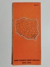 WOJEWÓDZTWA KROŚNIEŃSKIE PRZEMYSKIE RZESZOWSKIE 1: 5000 000 1982