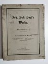 WERKE JOHANN SEBASTIAN BACH ERSTER JAHRGANG 1861