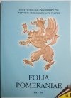 FOLIA POMERANIAE ROK I - 1996 NR 1