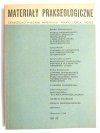 MATERIAŁY PRAKSEOLOGICZNE NR 22 - red. mgr Jan Dzida 1966