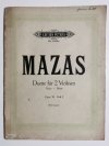 SECHS DUETTE FUR ZWEI VIOLINEN OPUS 39 HEFT I - F. Mazas 
