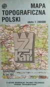 MAPA TOPOGRAFICZNA POLSKI 1:200 000. GRUDZIĄDZ