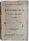 LITURGIKA PODRĘCZNIK DLA GIMNAZJUM KLASA I 1937 - Mieczysław Dybowski