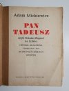 PAN TADEUSZ - Adam Mickiewicz 1986